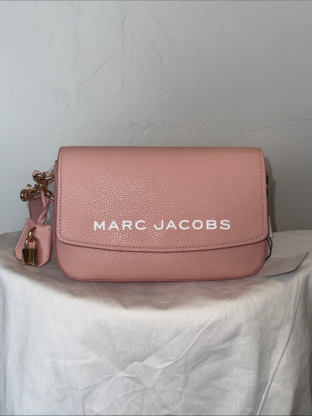 Marc Jacobs Blush Pink Pebbled Leather Crossbody